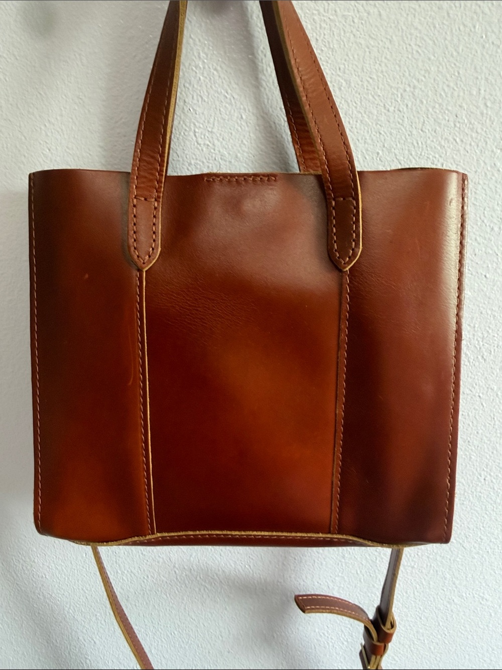 Portland Leather Lola Crossbody Tote- Madrone - Picture 9 of 16